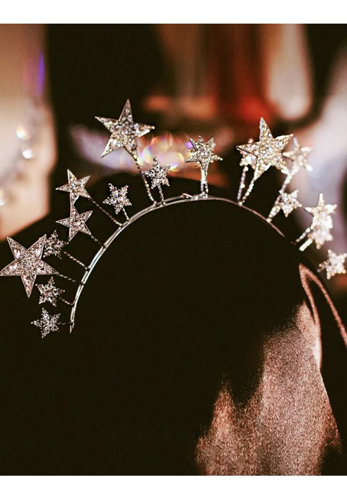 Diadème De Mariée En Cristal Strass - Alliage Doré, Taille Unique - Couronne Princesse Pour Mariage, Fête, Photo - Cadeau Femme Fille