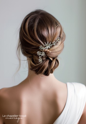 Peigne Cheveux Mariage Strass - Les Constellations
