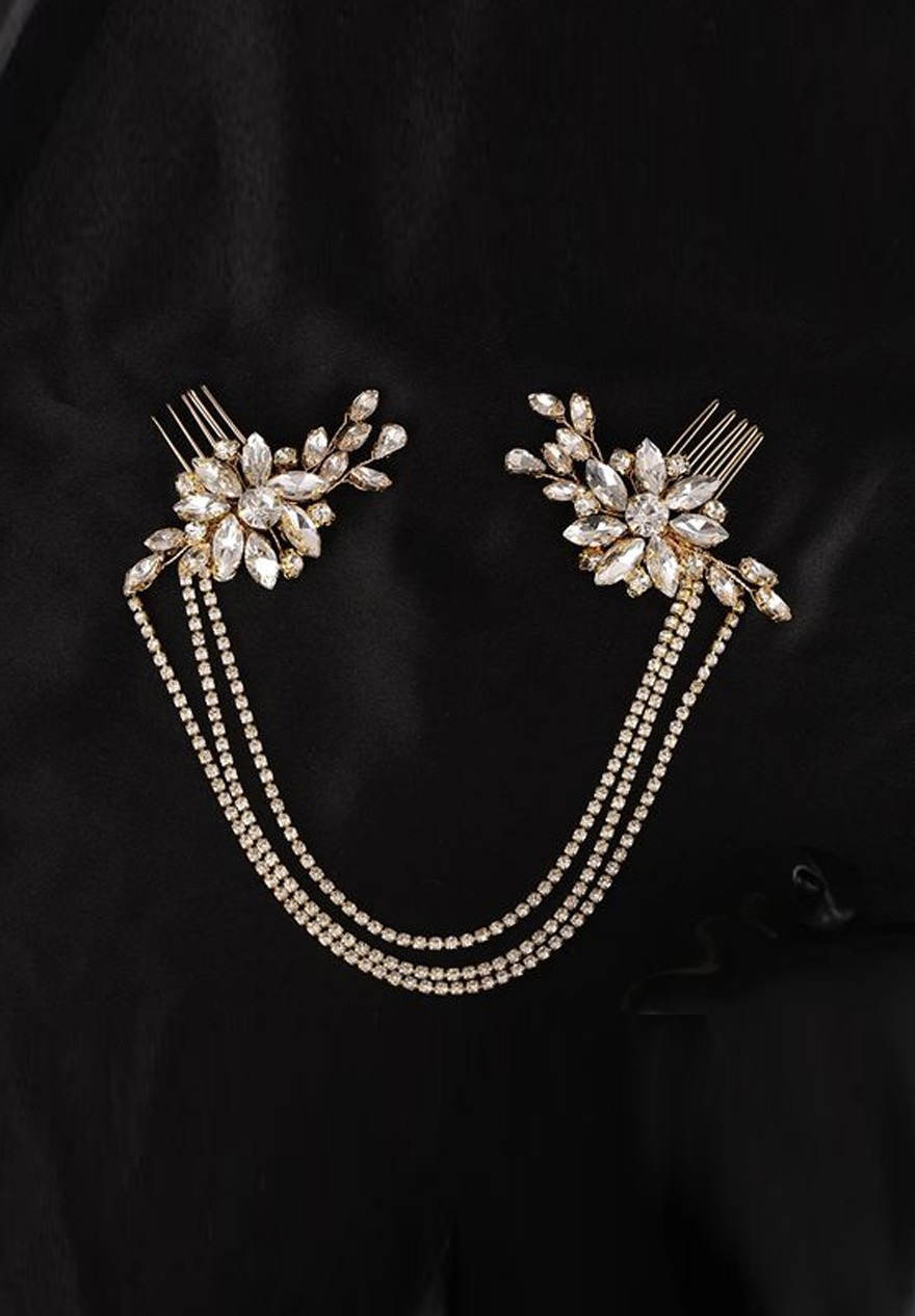 Sangles éperons Cuir Showman Pour Femme - Floral & Strass Cristal - Neuves