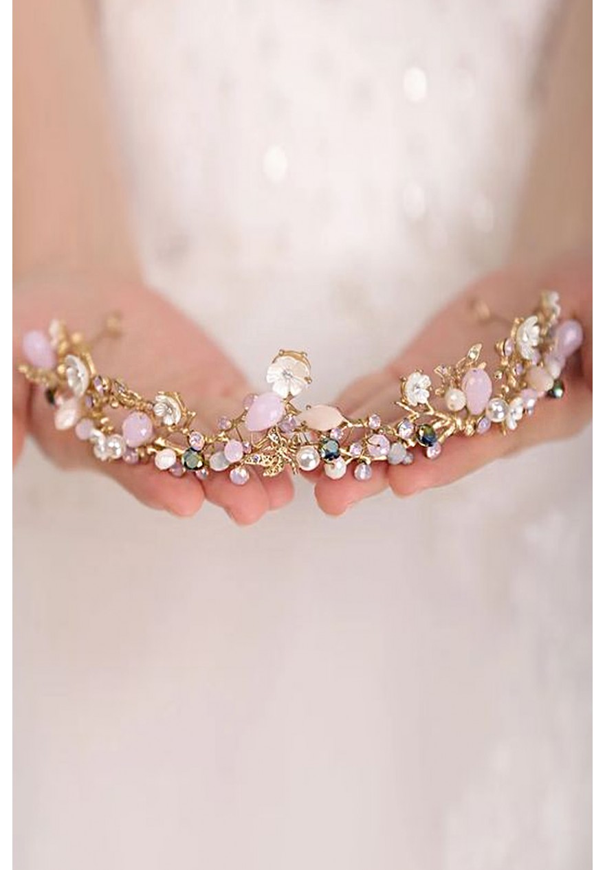Col en V à coudre avec strass et perles - Accessoire de vêtements