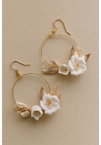 boucles d'oreilles de mariée boheme chic