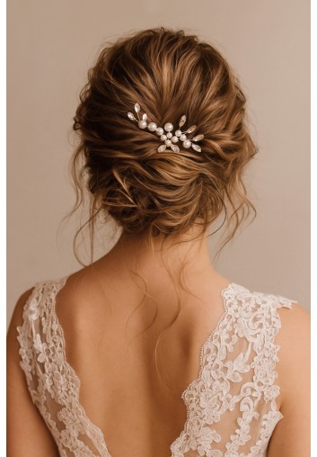 Trio de pics à cheveux mariage - Alma