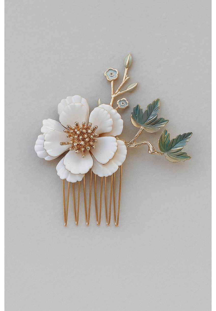 Peigne Cheveux Mariage Bohème - Flora Peigne Cheveux Mariage Bohème - Flora