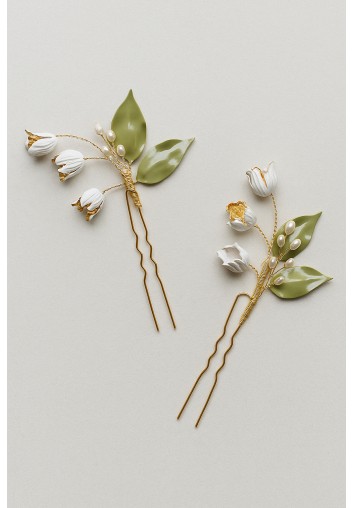 Pics à Chignon mariage Champêtre - Le Muguet