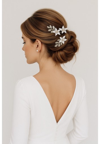 Ensemble de Trois Peignes Cheveux Mariée ou Demoiselles d'honneur - Les Poèmes