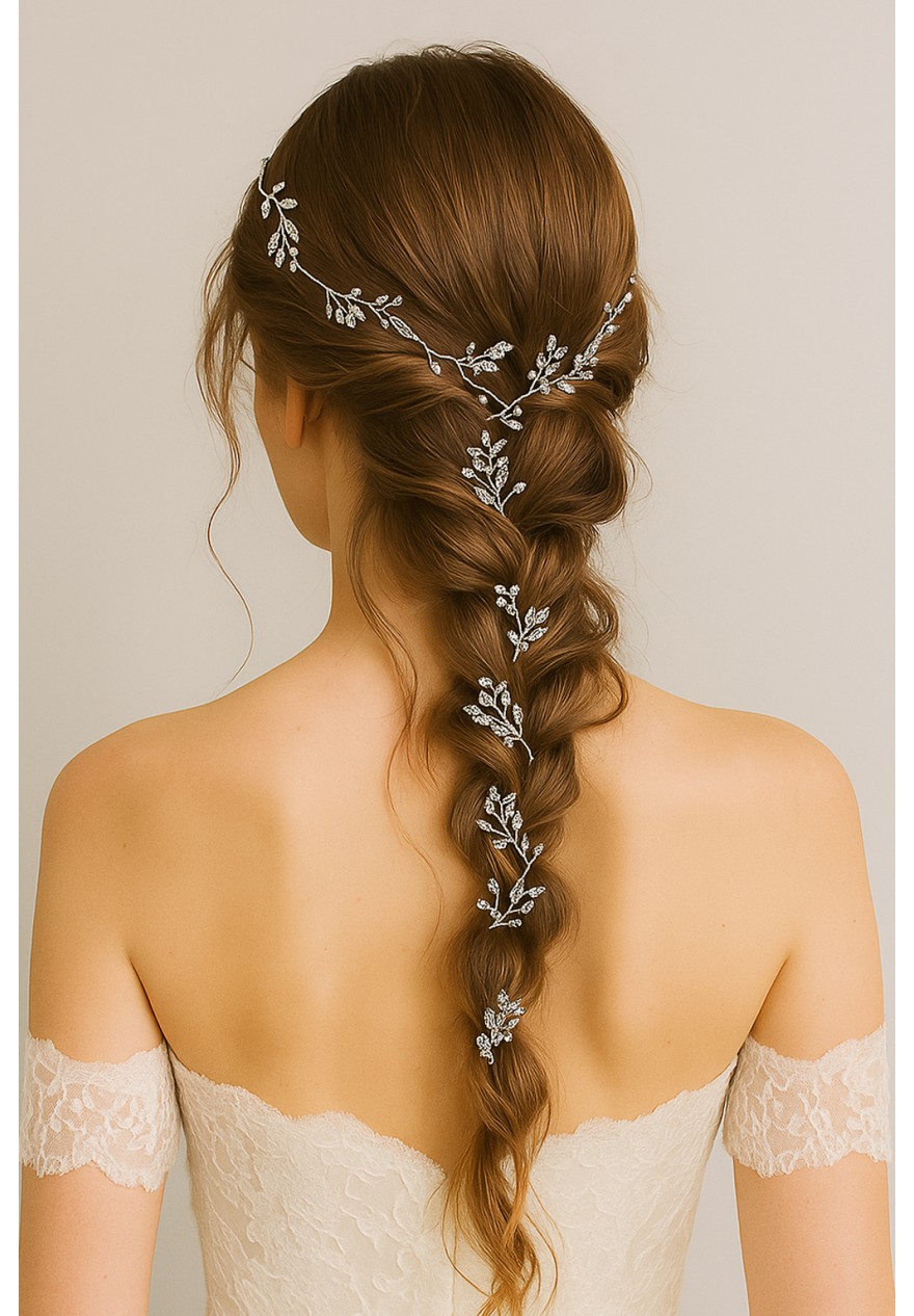 Tiare de mariage vigne de cheveux souple - Le Nérée Tiare de mariage vigne de cheveux souple - Le Nérée