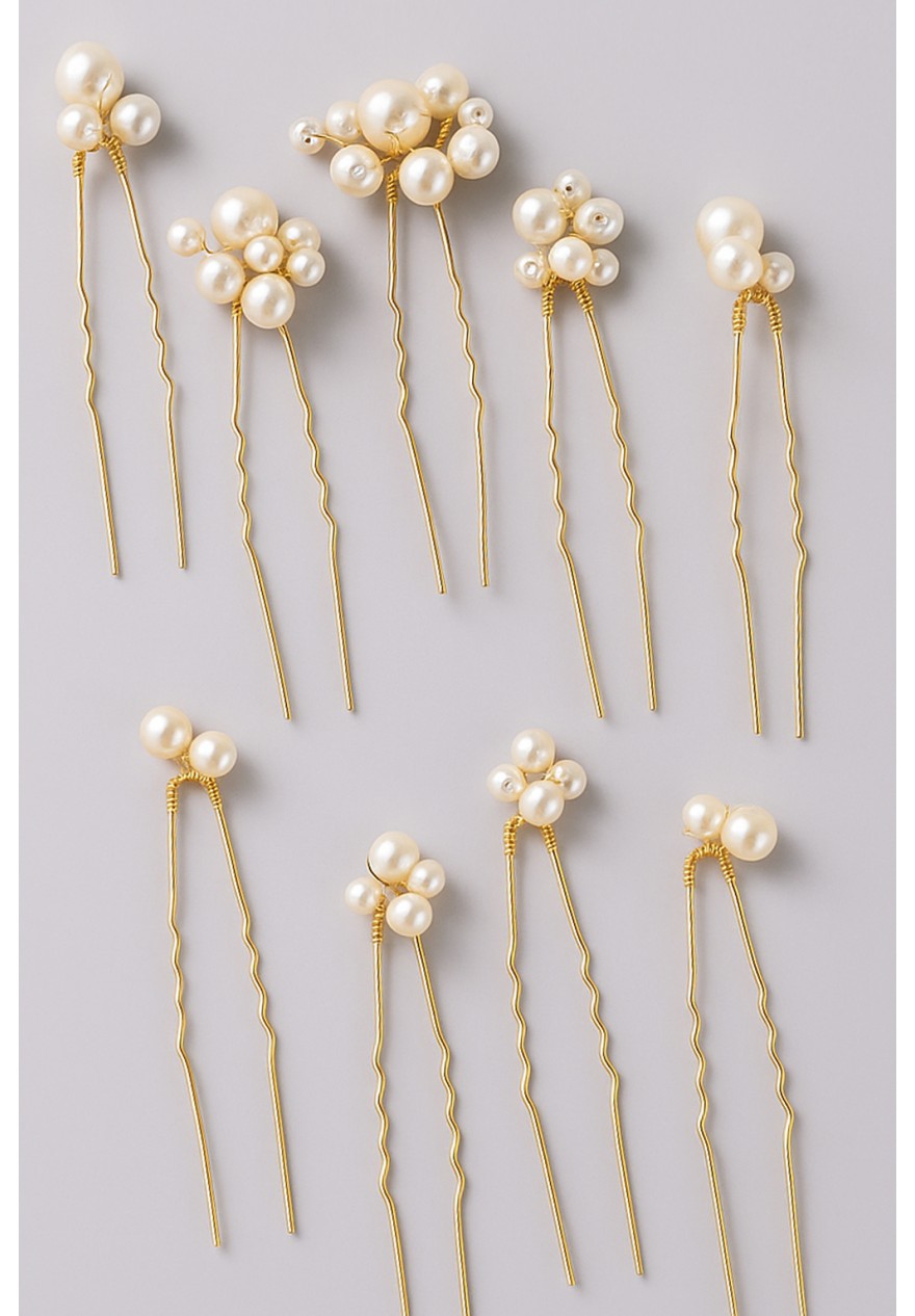 Ensemble de pics à chignon perles et strass - Les Perlées Ensemble de pics à chignon perles et strass - Les Perlées