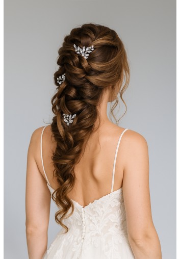 Pics à Chignon mariage Bohème - Feuillages