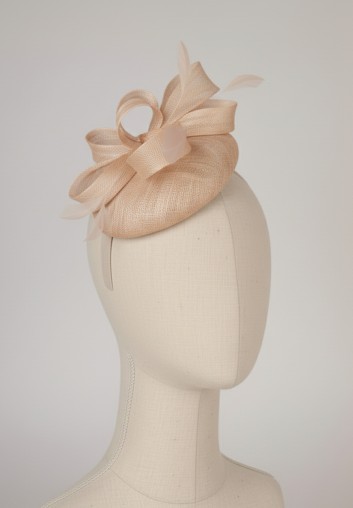 Chapeau bibi mariage chic - sur mesure à vos couleurs - Lise