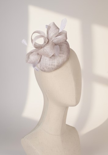Chapeau bibi mariage chic - sur mesure à vos couleurs - Lise