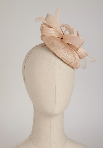 Chapeau bibi mariage chic - sur mesure à vos couleurs - Lise