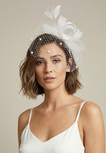 Bibi Mariage Blanc à Voilette - Le Pretty