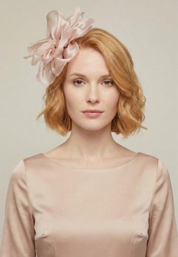 Serre Tête Grosse Fleur pour Cheveux Rose Poudré - Nina