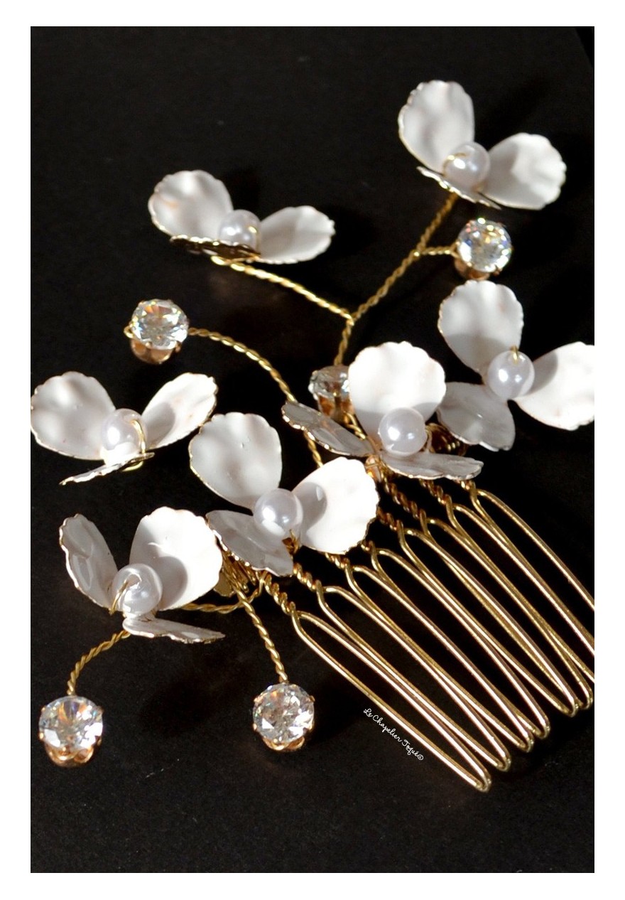 Kichvoe Pinces à Cheveux Françaises Pour Femme - Peignes Latéraux