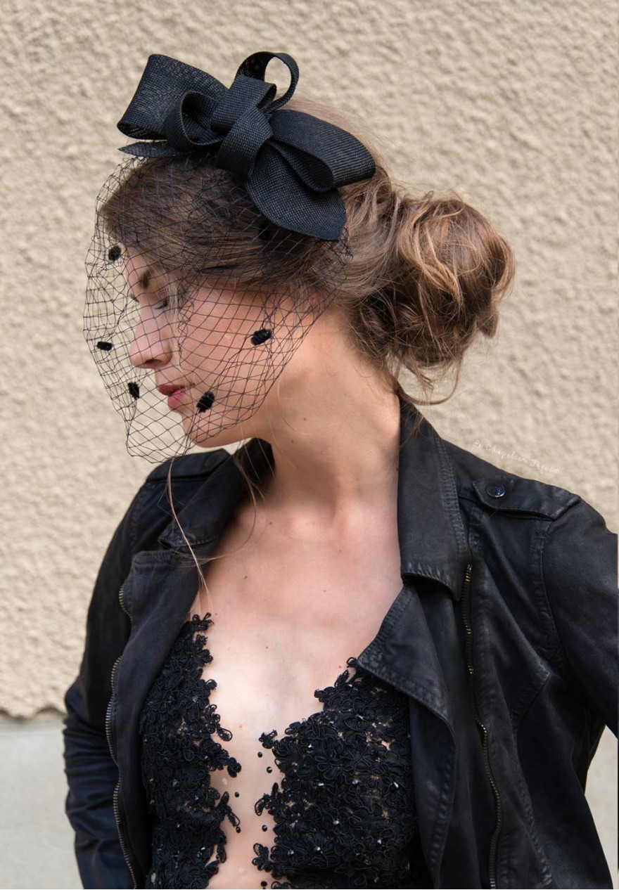 Bibi Mariage Cheveux Longs Petit Chapeau Mariu00e9e Tulle Fleur