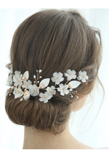 peigne cheveux mariage fleurs blanches