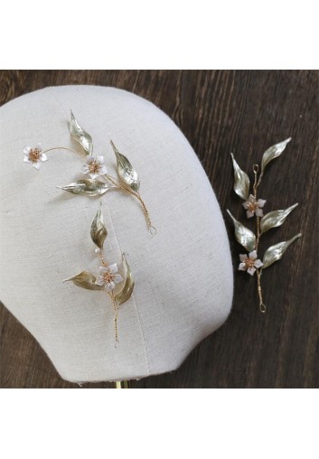 Barrettes Chignon Fleurs mariage